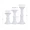 White Wood French Country Candle holder 10",8",6"